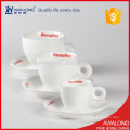 Cerâmica de café feito sob encomenda Copa xícara de chá de porcelana durável e Sausers três tamanhos